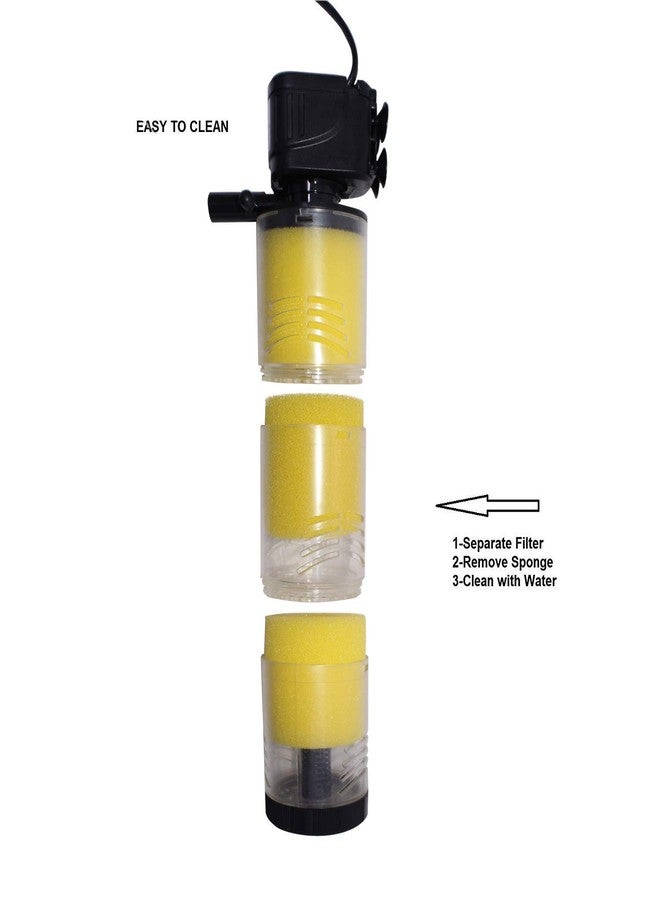 TRADESK Anky Aquarium Yellow Sponge Filter Replacement, Pack of 5, for Round Internal Filters - Image 3